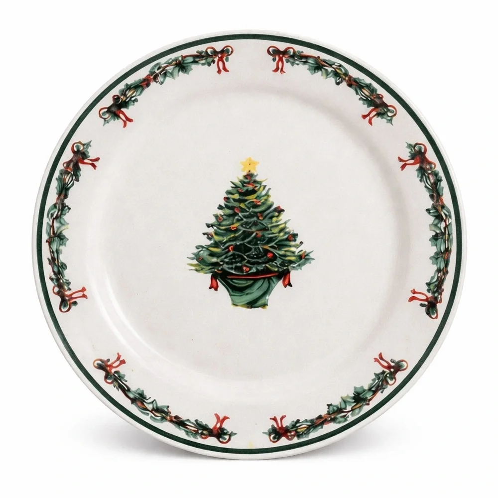 15-Pc. Christmas Tree Dinnerware Set - Picture 3 of 6